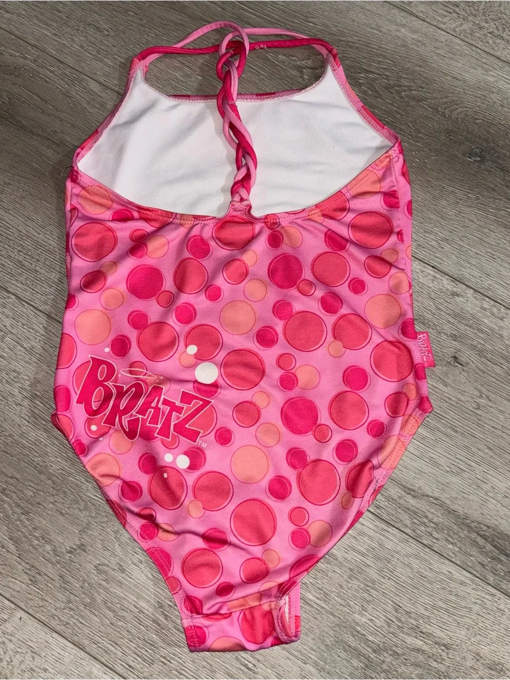 Y2K Bratz Girls Swim Suit Size 7/8 Pink One Piece